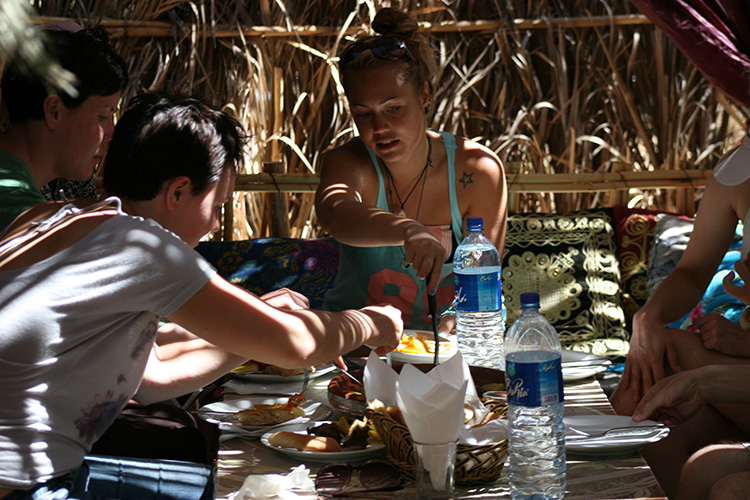 Eating Tagine in Paradise Valley with Surf Star Morocco