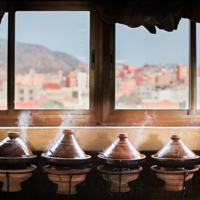 Tagines in Tamraght at Surf House Morocco